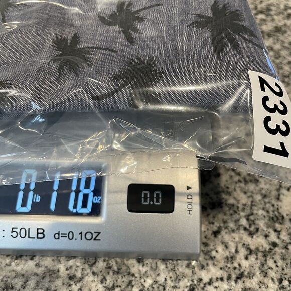 Mens J. Crew Slim Long Sleeve Button Up Shirt Palm Tree Dark Gray/Black-L - Picture 12 of 12